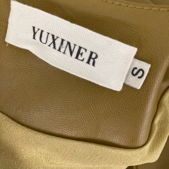 YUXINER Vegan leather dress - Picture 5 of 5